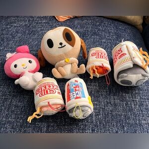 Kawaii Nissen Cup Noodles Icee Tokidoki My Melody Plush Bundle